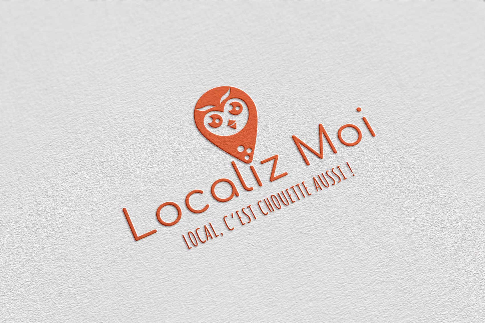 Mockup du logotype Localiz Moi