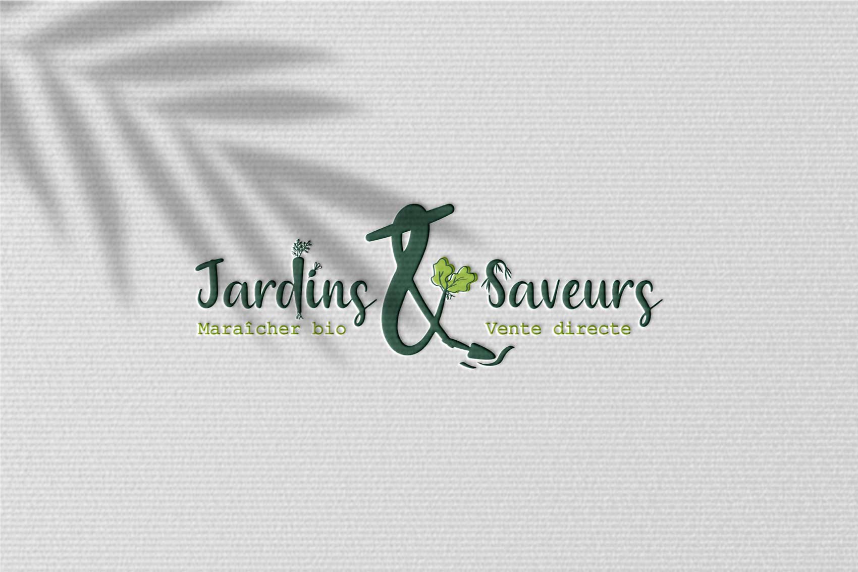 Déclinaisons logotype horizontal jardins et saveurs